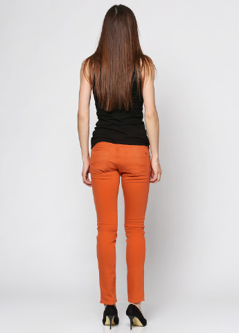 Оранжевые кэжуал летние зауженные брюки Mavi