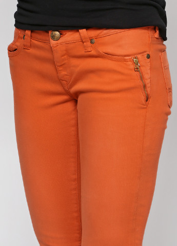 Оранжевые кэжуал летние зауженные брюки Mavi