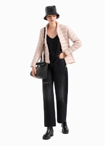 Рожевий демісезонний Пуховик Armani Exchange