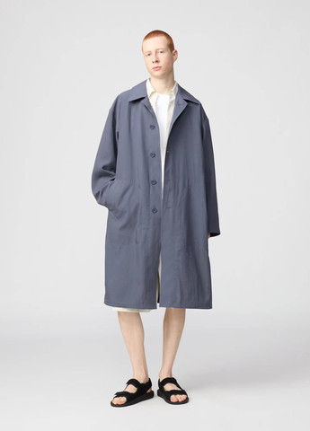 Плащ Uniqlo макінтош на гудзиках вільний (350933817)