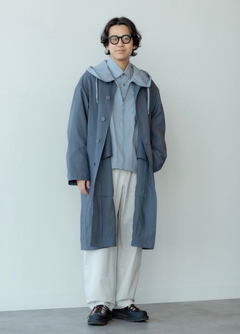 Плащ Uniqlo макінтош на гудзиках вільний (350933817)