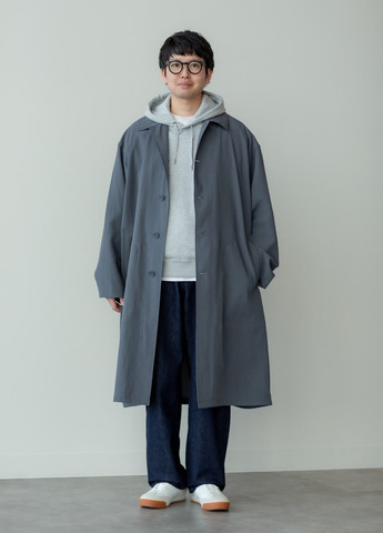 Плащ Uniqlo макінтош на гудзиках вільний (350933817)