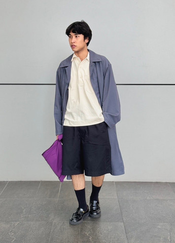 Плащ Uniqlo макінтош на гудзиках вільний (350933817)