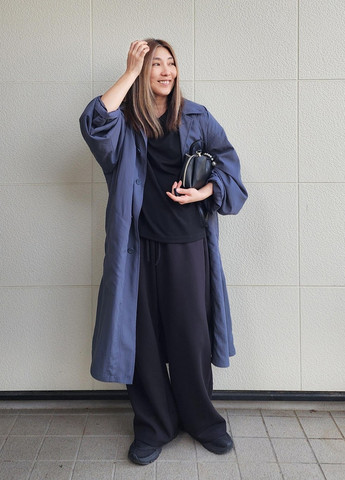 Плащ Uniqlo макінтош на гудзиках вільний (350933817)