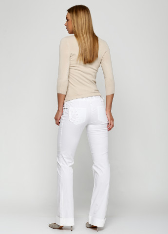 Белые кэжуал летние клеш брюки Grazia Pi