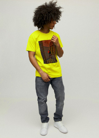 Желтая футболка мужская YAPPI