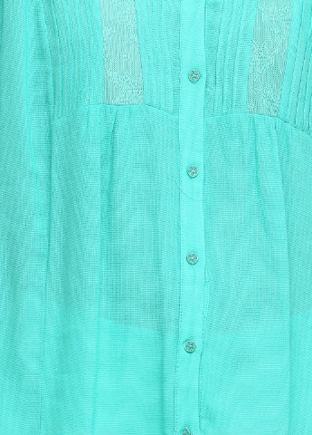 Бірюзова демісезонна блуза Sassofono
