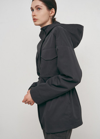 Темно-сіра демісезонна куртка Anna Yakovenko