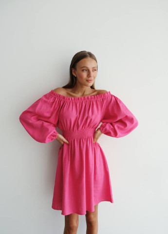 Рожева сукня Liton однотонна