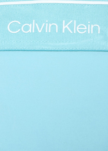 Бирюзовые купальные трусики с логотипом Calvin Klein
