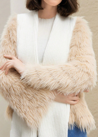 Бежевый демисезонный кардиган SHEIN