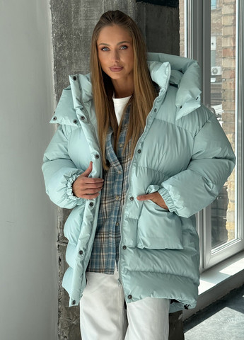 М'ятний зимній Пуховик No Brand