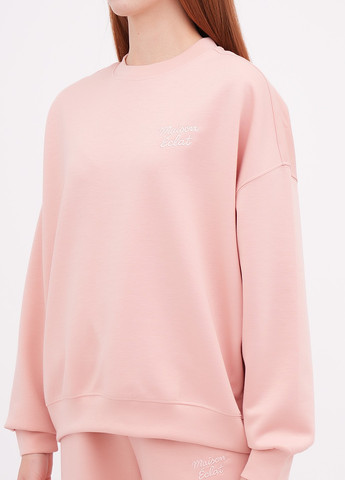 Пудровий світшот EQUILIBRI однотонний вишивка (355383178)