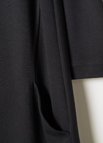 Чорна кежуал сукня а-силует H&M однотонна