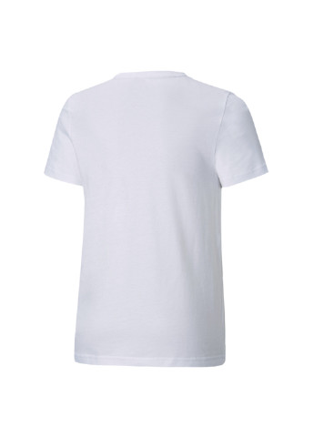 Белая демисезонная детская футболка essentials logo youth tee Puma