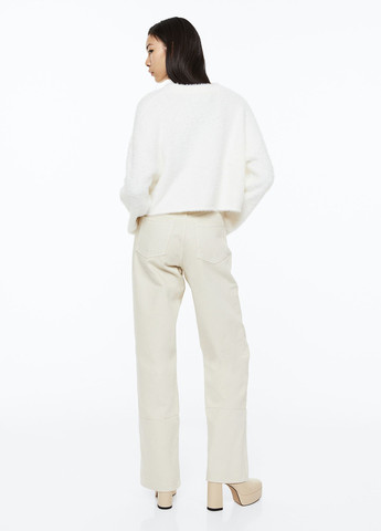 Белый демисезонный джемпер вільного крою джемпер H&M