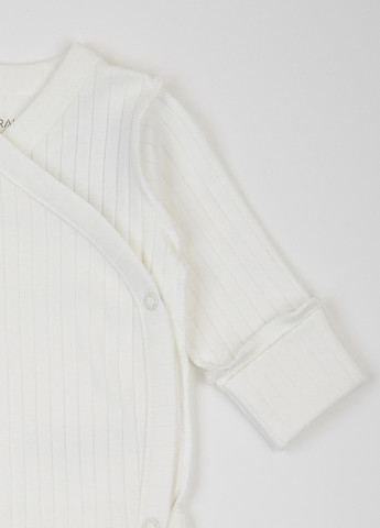 Молочний демісезонний комплект (боді, повзунки, шапка) KRAKO