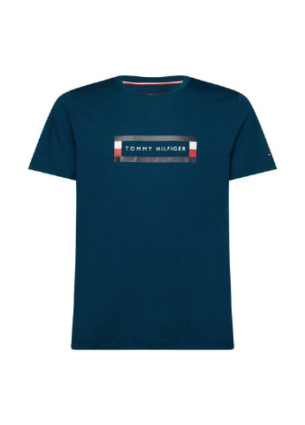 Морской волны футболка Tommy Hilfiger