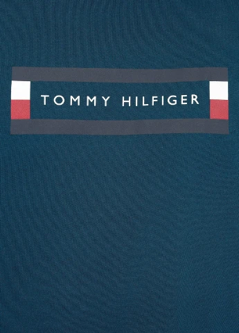 Морской волны футболка Tommy Hilfiger