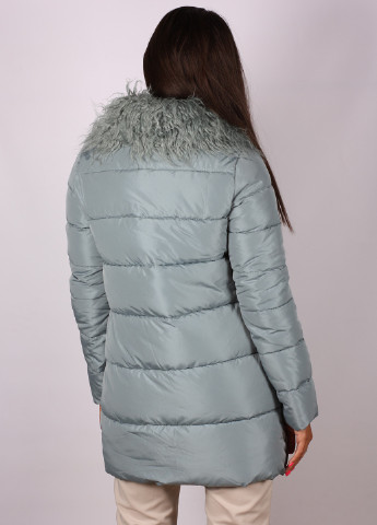 Мятная зимняя куртка LeeKosta
