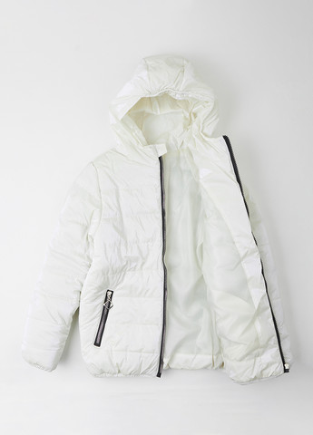 Белая демисезонная куртка Одягайко