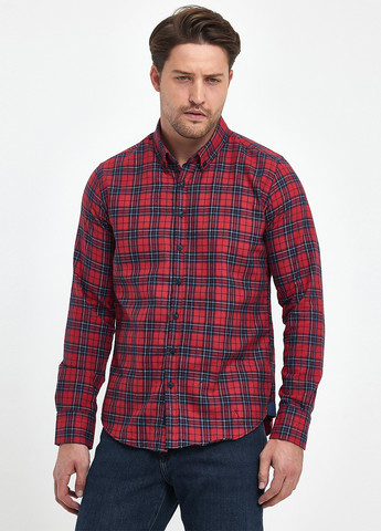 Красная кэжуал рубашка в клетку Trend Collection