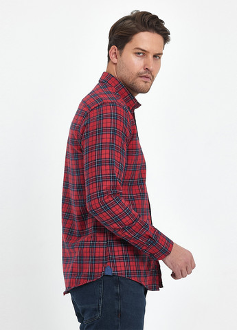 Красная кэжуал рубашка в клетку Trend Collection