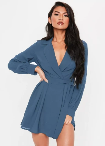 Синя кежуал сукня Missguided