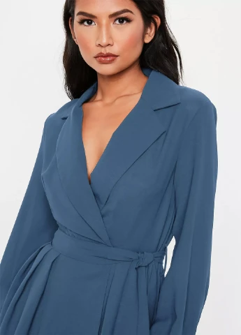Синя кежуал сукня Missguided
