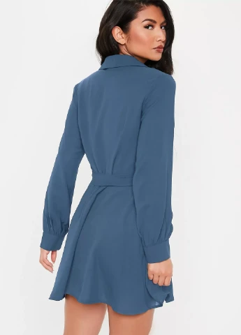 Синя кежуал сукня Missguided