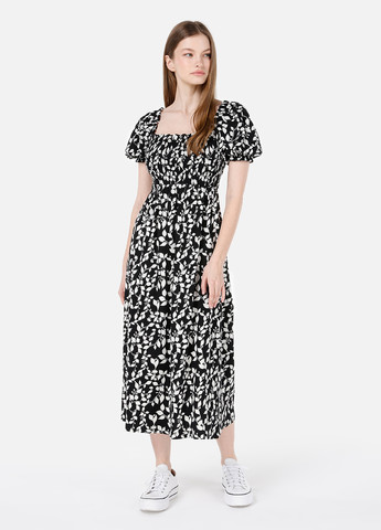 Чорно-білий кежуал сукня Colin's з малюнком