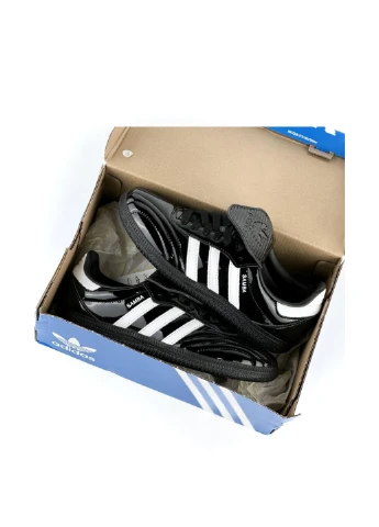 Кроссовки JI2707 adidas Samba LT Core Black Patent Leather чёрно-белые всесезоны (341083534)