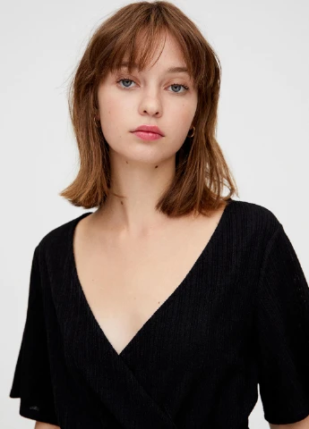 Комбінезон Pull & Bear комбінезон-брюки однотонний чорний кежуал поліестер