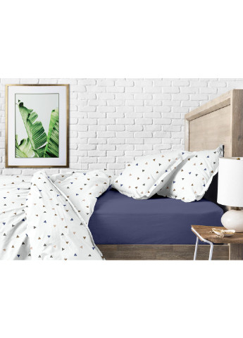 Комплект подросткового постельного белья Delta Color Dark Blue 160x220 см (4822052080900) Cosas (251850319)