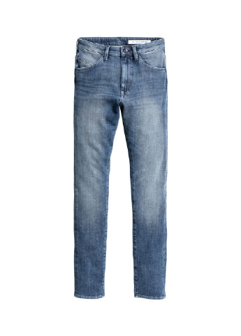 Голубые демисезонные эластичные джинсы- skinny 360 tech H&M