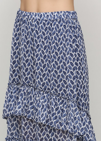Спідниця H&M а-силует абстрактна синя кежуал поліестер