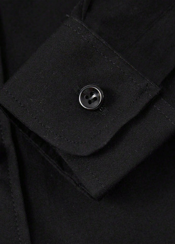 Чорний демісезонний комплект (сорочка, метелик) SHEIN