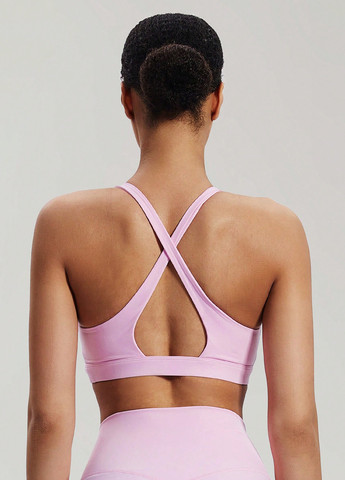 Світло-рожевий топ бюстгальтер SHEIN без кісточок поліамід