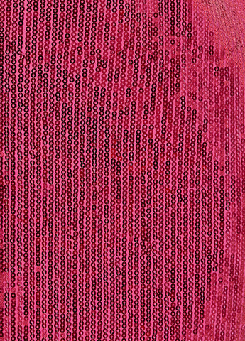 Фуксиновое (цвета Фуксия) коктейльное платье а-силуэт KOTON однотонное