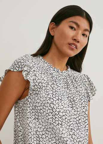 Чёрно-белую блуза C&A