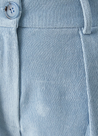 Голубые кэжуал демисезонные укороченные брюки KOTON