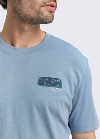 Сіро-голубий футболка Tom Tailor