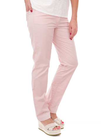 Розовые кэжуал демисезонные зауженные брюки Gardeur