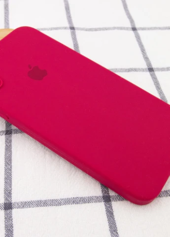 Чохол Silicone Case Square Full Camera Protective (AA) для Apple iPhone XS (5.8 ') Червоний / Rose Red (is_00000040231_14) Epik (229727387)