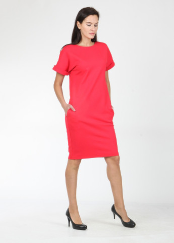 Красное вечернее платье Mozah однотонное
