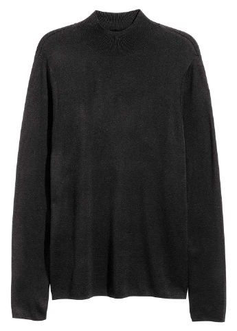 Чорний демісезонний светр джемпер H&M