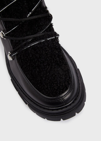 Зимние ботинки Mexx на тракторной подошве, с логотипом из искусственного меха