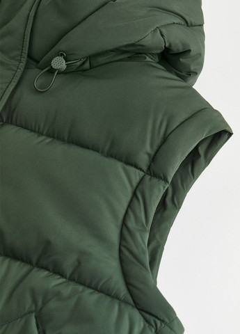 Темно-зеленая демисезонная куртка вільного крою H&M