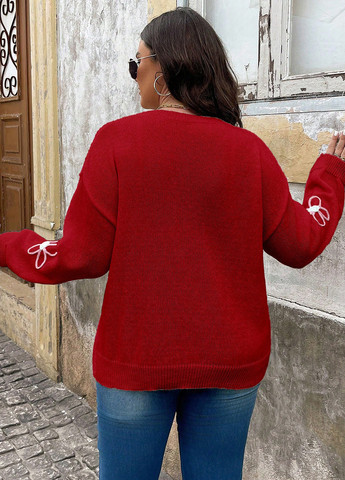 Червоний демісезонний джемпер джемпер SHEIN