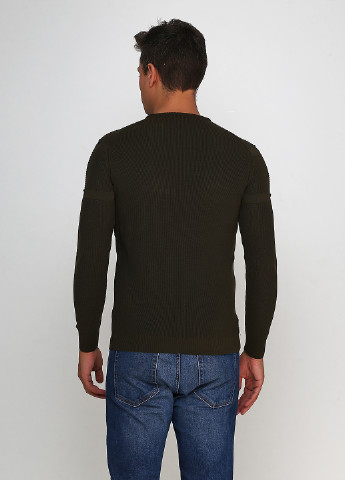 Оливковый (хаки) демисезонный свитер Leo Polo